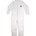 Trimaco 14125 3XL No Elastic Tyvek Coveralls, White