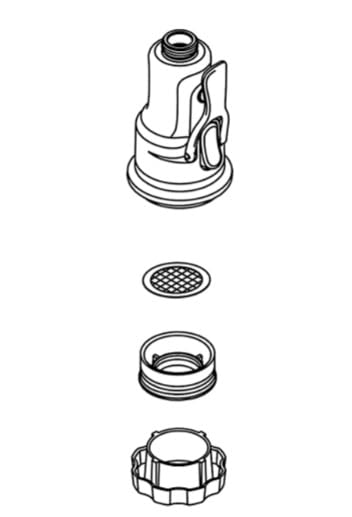 K-1357001-2BZ Pièce de rechange d'exception en bronze texturé pour robinet