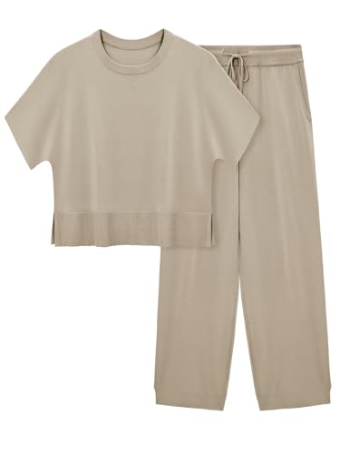 Haut court en tricot femme et pantalon pour vos sorties citadines