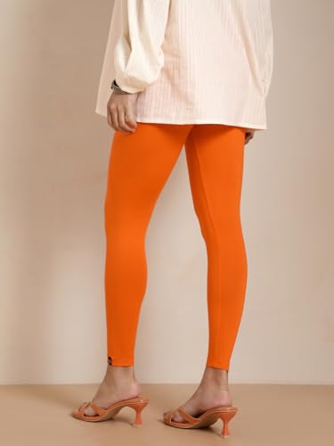 Image of TWIN BIRDS Women Viscose Ankle Leggings | Stretchable Kurti Wear Bottom