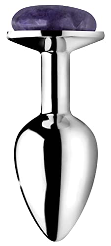 Plug améthyste véritable small écarteur anti-irritation pour peau sensible