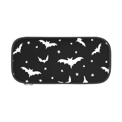 Image of Halloween Bat Pencil Case Aesthetic Large Capacity Pen Pouch | Storage Bag with Compartments for Travel School Office Organizer