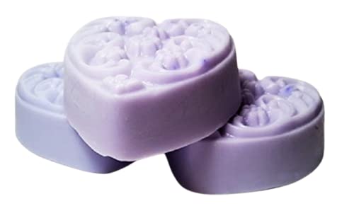 Pink Florals Assortment 5 pc Scented Goat Milk & Shea Soap Heart Shaped Assortment - Gift Boxed Set
