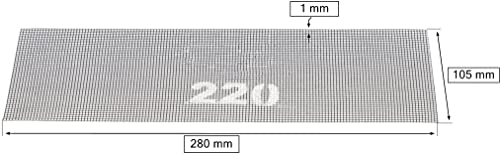 KOTARBAU® 20er Set Schleifgitter für Rigipsschleifer zum Schleifen von Trockenbau 220