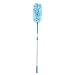 Houseables Long Duster, Ceiling Fan Brush, Cobweb Remover, Microfiber Head, 44"-65" Telescoping Extension Pole, High Ceiling Chandelier Cleaner, Tall, Washable, Extendable, Spider Web Dusting Wand