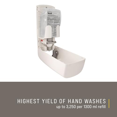 Rubbermaid 3486591 FLex Dispenser - White - 1000 mL, 1300mL, 3.9"