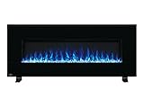 Napoleon Harsten 50 Inch Linear Electric Fireplace With Integrated Bluetooth Speakers - NEFL50HF-BT - Can be Wall Mounted, Includes Stand, Electric Fireplace Supplemental Heater