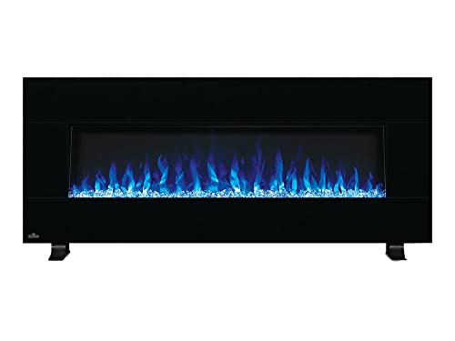 Napoleon Harsten 50 Inch Linear Electric Fireplace With Integrated Bluetooth Speakers - NEFL50HF-BT - Can be Wall Mounted, Includes Stand, 400 Sq Ft Electric Fireplace Heater