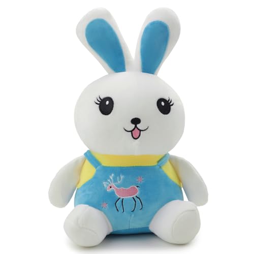 Image of Soft Plush Toy for Kids Stuffed Soft Toy with Cute Hug-Friendly Plush for Babies, Toddlers & Children Safe, Lightweight & Easy to Clean (Blue Rbbit)
