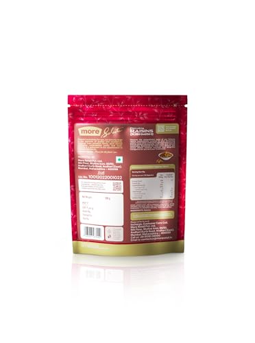 More Choice Superior Dry Fruits - Raisins (Kishmish) Indian Green, Dried 500 Gram Pouch