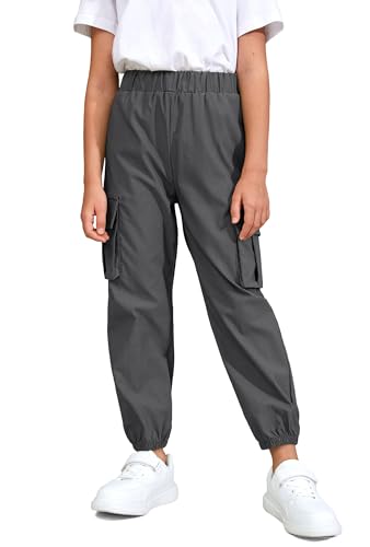 Unisex Kid Boys Fall Cargo Pants Elastic Waist with Pockets Lounge Joggers Trousers for Girl2