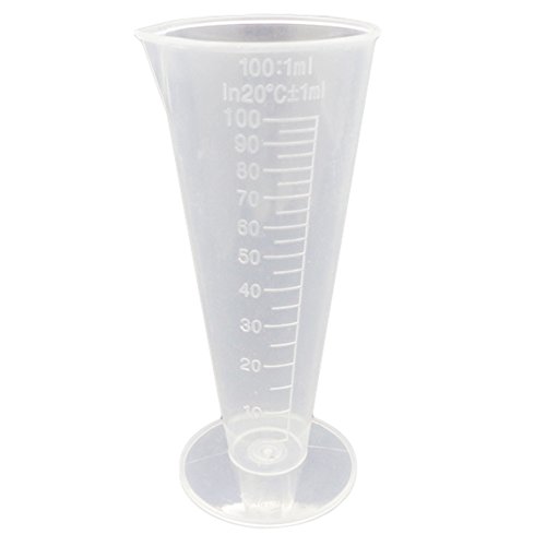 Chytaii Verre Gobelet Doseur Eprouvette Graduée Verre de Mesure en Plastique 100ml Cover