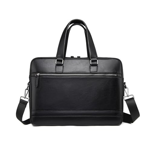 Bolso mensajero para notebook de 15.6 pulgadas en cuero portátil miniatura 1