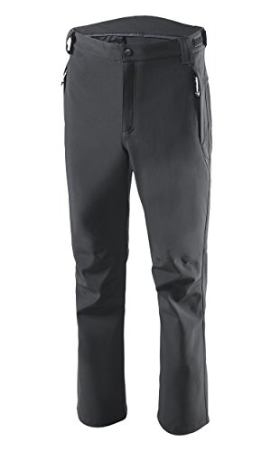 Black Crevice Softshell  Pantalón para Hombre, Todo el año, Hombre, Color Negro - Negro/Blanco, tamaño L
