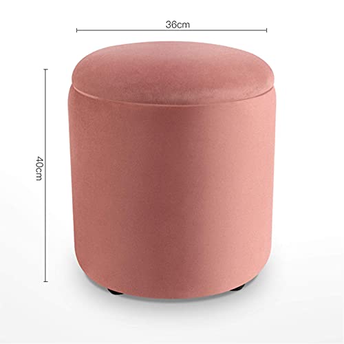 Repose-pieds avec coffre à couvercle rabattable, structure solide rose 220 LB - 4