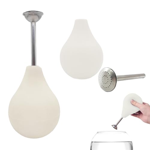 URROMA White Sprinkler Ball Brauser, 1 Piece Ball Brause Sprinkler for Wet Felting Sprinkler Felting Equipment Wet Felting Tools Water Wet Felting Water Sprinkler Supplies