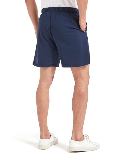 Liloak Men's Athletic Shorts with Pockets,Sweat Shorts for Men Pack,7 Inch Cotton Knit Shorts Men Multipack Casual Fit Summer3