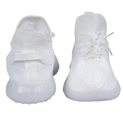 Image of Glemia Knitted Athletic Sneakers, Breathable Mesh Upper, Lightweight Athleisure Knitted Active Wear Slip-On Sneaker Shoes for Sports, Athletics, and Walking Shoes (Multicoloured)