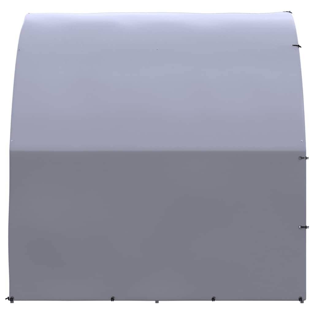 Gallinero exterior 3 x 8 x 2 m de acero galvanizado con techo de polietileno impermeable, resistente recinto para animales pequeños para pollos, patos, conejos, ratones, ratas, hurones, degu