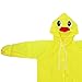 GLOGLOW Drying Supplies Cartoon Animal Design, Lightweight 200g, Adjustable Collar, for Outdoor Activities Children's Raincoat, Nan (Yellow)