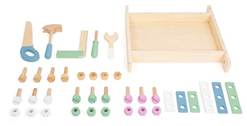 small foot Werkbank "Nordic" aus Holz, inkl. Werkzeugen und Zubehör, Rollenspielzeug für Kinder, ab 3 Jahren, 11375 – Bild 5