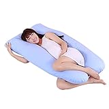 Producto de alta calidad Bomoya Almohadas de embarazo para dormir, almohada de maternidad en forma de U, nueva maternidad, embarazo, novio, brazo, cuerpo para dormir, funda de cojín en forma de U