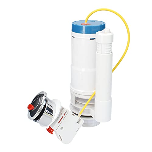 Fontastock FSKFWC005 Universal Double Push Button Cistern Flush with Steel Cable, with Discharge Volume Regulator