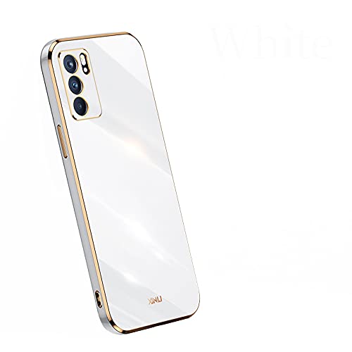 Cover Trasparente Bianca Per Oppo Reno6 5G – TPU Sottile E Resistente, Antiurto E Antigraffio