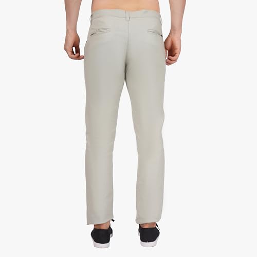 Image of Men's Regular Fit Linen Trousers | Slim Fit Lightweight Casual Pants | Stylish Dress Pants for Office or Travel | Premium Luxury Linen Trouser Pant with Breathable Comfort