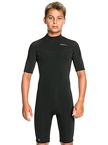 Quiksilver Boys 2/2 Sessions Short Sleeve Back Zip Wetsuit - Black | 14