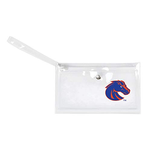 Image of Littlearth - LIWXY NCAA Boise State Broncos Unisex Ncaancaa Ticket Wristlet, Clear, 9 inch by 5.25 inch