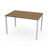Mesas Gigantes Comedor: Catálogo para comprar la mesa online 12 LEVIRA – Mesa de Oficina, Mesa de Comedor, Escritorio, Ceou - 120 x 74 - Nogal Tróia