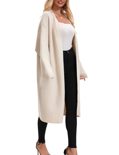 Womens Long Cardigan Sweaters Chunky Open Front Oversized Slouchy Knit 2025 Fall Trendy Jackets3