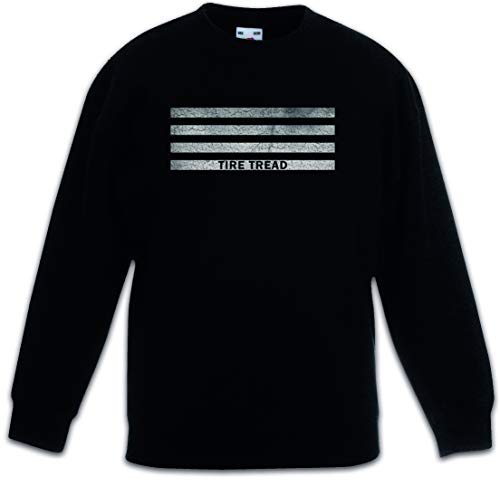 Pullover enfant Urban Backwoods avec motif de pneu résistant noir