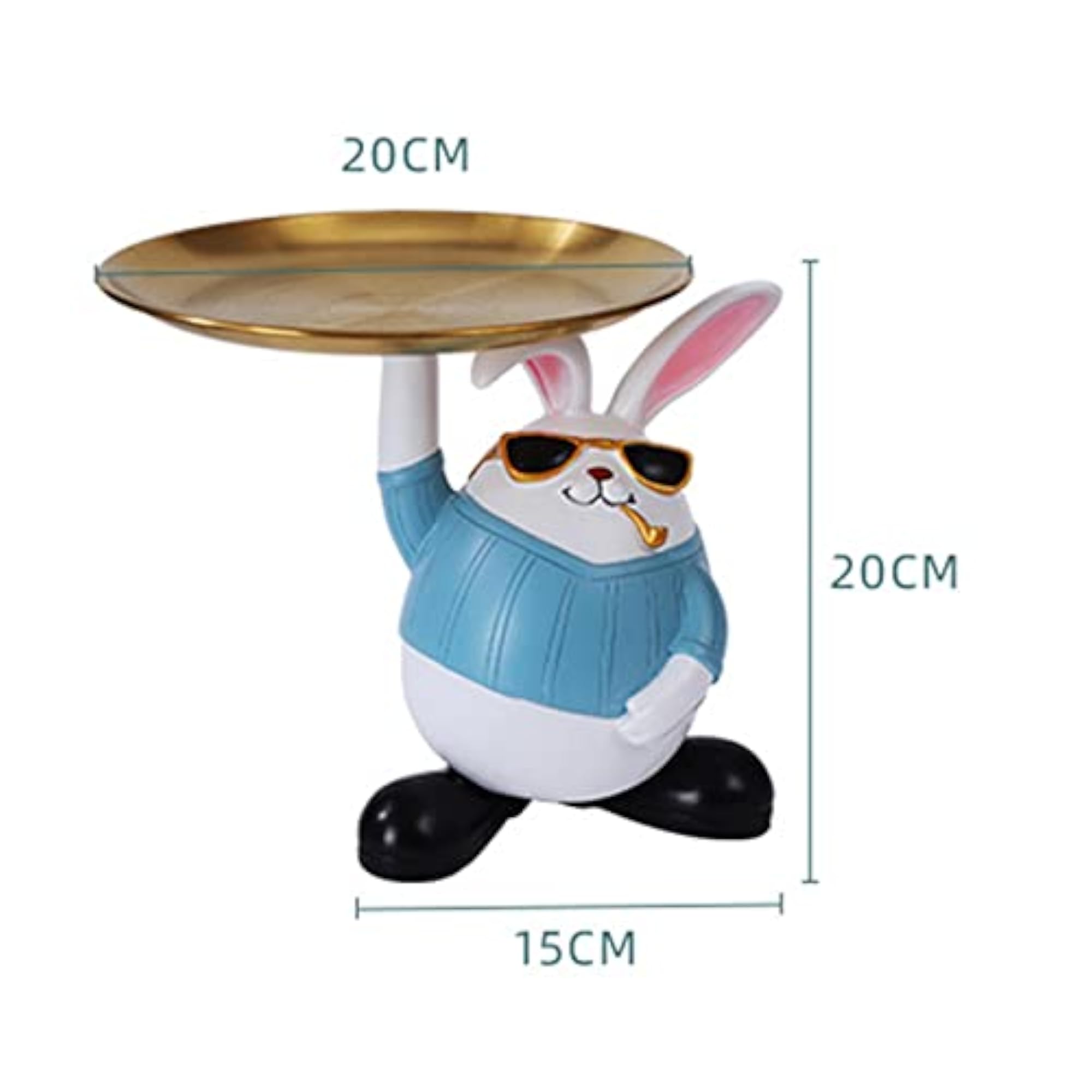 Creative Rabbit Storage Tray Jewelry Key Holder