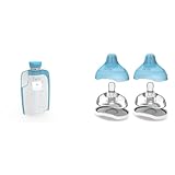 Kiinde Twist Pouch Direct-Pump Direct-Feed Twist Cap Breast Milk Storage Bags for Pumping, Freezing & Twist Active Latch Nipples for Breast Milk, Discourages Lazy Latching, Seamless Transition