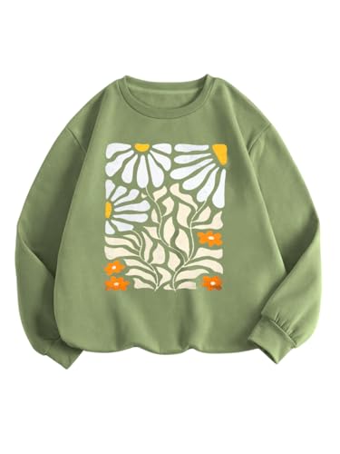 Image of TAGAS Women's Sweatshirt| Jumper Women Winter Wear| Floral Print (Sweatshirt) for Women |Womens Winter wear