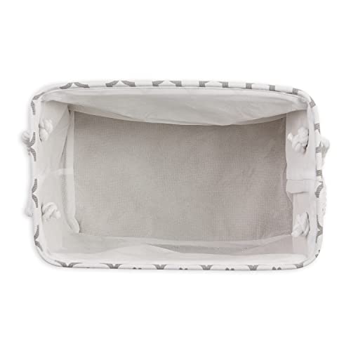 Bone Dry Pet Storage Collection Lattice Paw Print, Medium Rectangle, White/Gray - Image 5