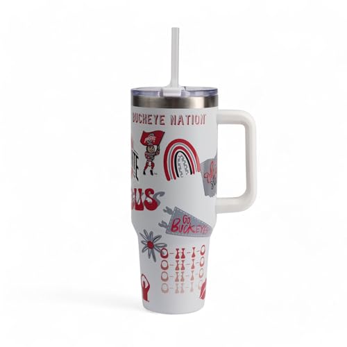 The Memory Company Officially Licensed 46oz Team Spirit Game Day Tumbler Ohio State University