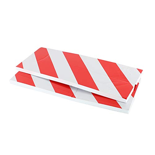 Lesueur Wandschutz für Garage aus Schaumstoff für Parkplätze, Garagenwand, schützt Ihre Ecke, Wand und Stoßstange (Eckenschutz, 2 Stück rot) – Bild 3