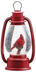 9.5" Snow Globe with Cardinal Battery Operated