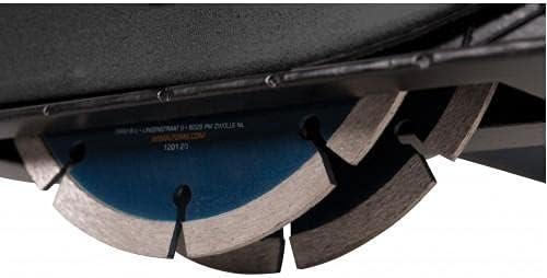 Close-up of the cutting blades on Ferm WSM 1009