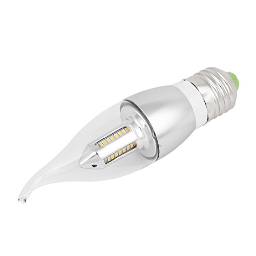 AC85-265V 4W E27 Bent Tip Warm White Light Candelabra Candle Lamp Bulb