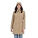 Michael Kors Women's Single Breasted Raincoat with Detachable Hood, Khaki, Large