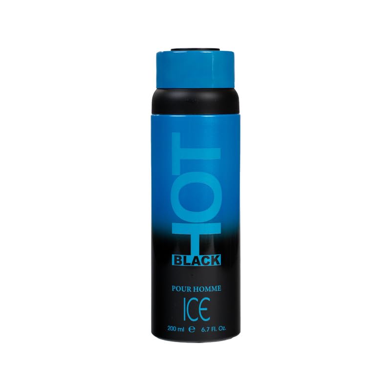 BERNARD DIMITRI HOT BLACK ICE Deodorant Spray for Men & Women, 200ML X 1PC Grapefruit & Woody Amber Fragrance, Premium Long-Lasting Fresh Scent, Ideal for Daily Use, Office, College, Parties & Outings-image-46