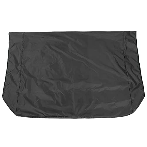 Bewinner Couverture de Remplacement pour Auvent de Balançoire d'extérieur, 75x47 Pouces, étanche à la Poussière, Protection Solaire UV pour Jardin, Patio, Cour, Gris (Black)