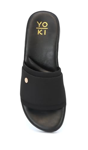 YOKI NEVE Platform Sandals Women With Cushioned Footbed - Open Toe Wedge Slides For Women, Summer Sandal With Soft Upper 7