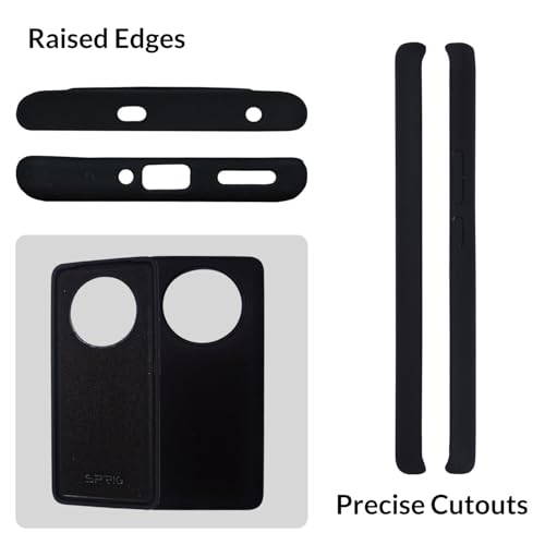 Image of SPRIG Compatible with Realme 11 Pro Plus Premium FlexTone (TPU) Back Cover Drop Tested Shock Proof Mobile Case for Men, Women, Boys and Girls with Camera Protection (Black)
