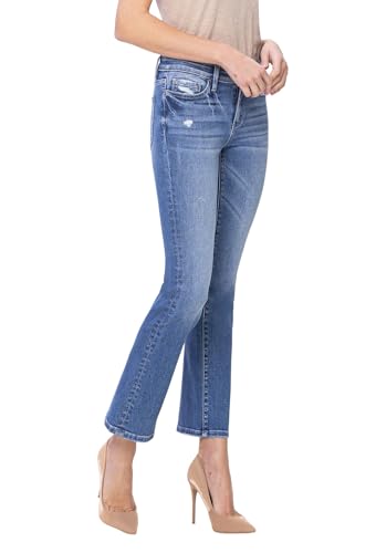 Flying Monkey Low Rise Slim Bootcut Jeans Medium Blue F5165-292