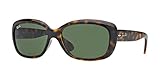 Protective case included Ray-Ban Damen Sonnenbrille RB4101, Gr. One Size, Light Havana/Crystal grün